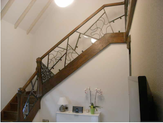 Wrought, iron, stair, railing, 